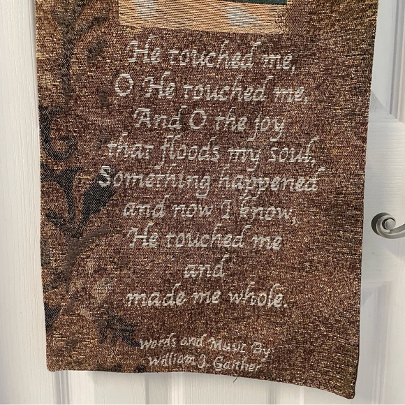 Manual Woodworkers and Weavers He Touched Me woven tapestry - Picture 3 of 7